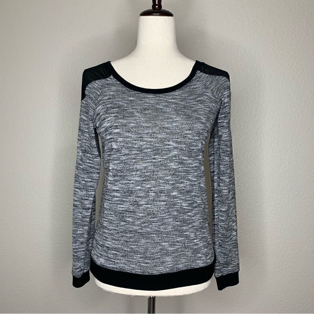 Forever 21 Marled Mesh Trim Pullover Women’s Sweater, Sz Small